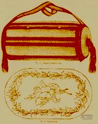 No. 13. GERMAN KNITTING BAG, No. 14 CIGAR-CASE.