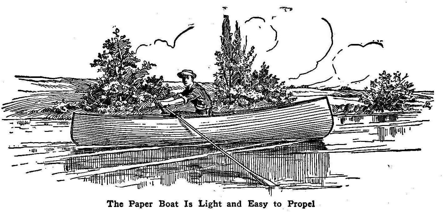 The Paper Boat Is Light and Easy to Propel