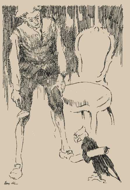 Der Graue Papagei überbringt Anselmus eine Botschaft des Achivarius Lindhorst Der Graue Papagei überbringt Anselmus eine Botschaft des Achivarius Lindhorst