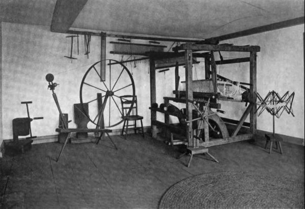 Plate LXXXI.—Spinning Room, Royall House.