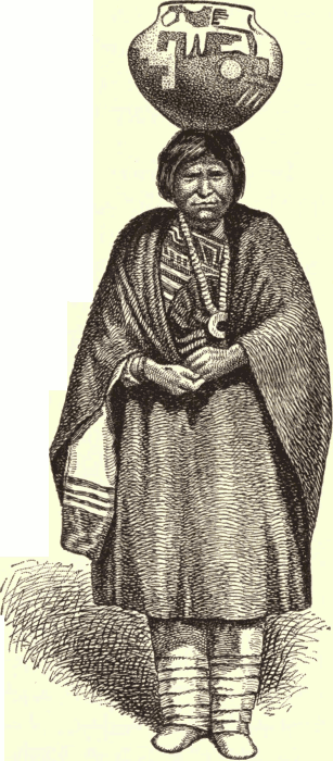 A Pueblo Woman. (From Morgan.) Illustration.